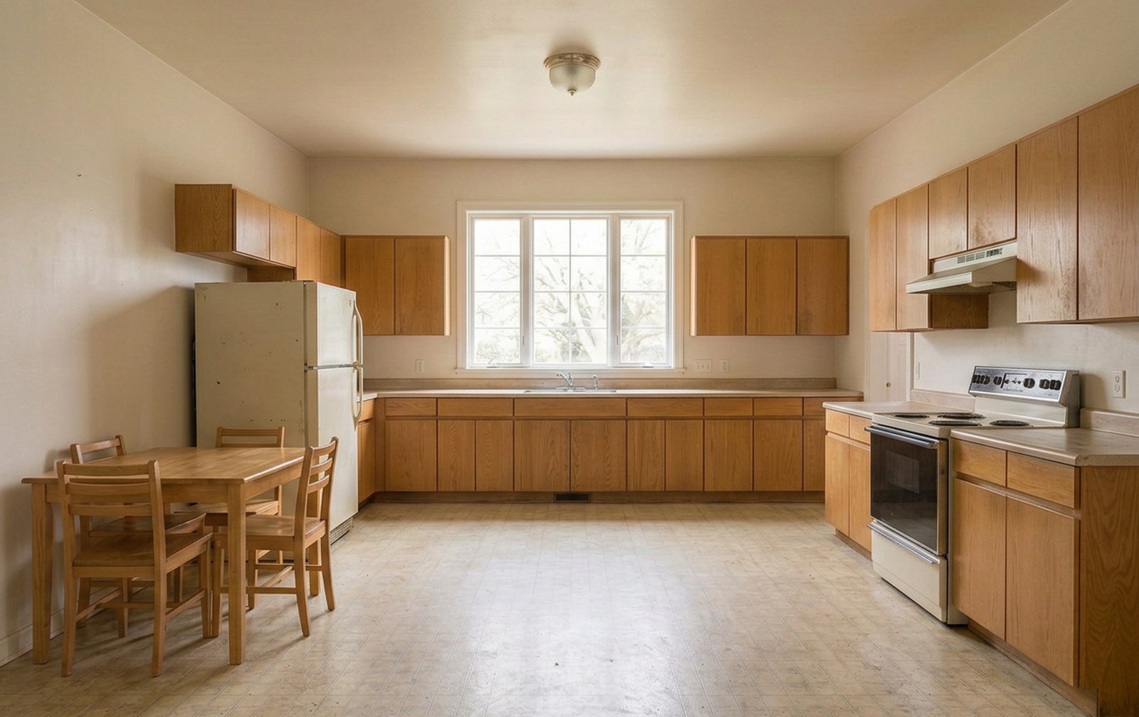 From spare kitchen to working centerpiece before renovation